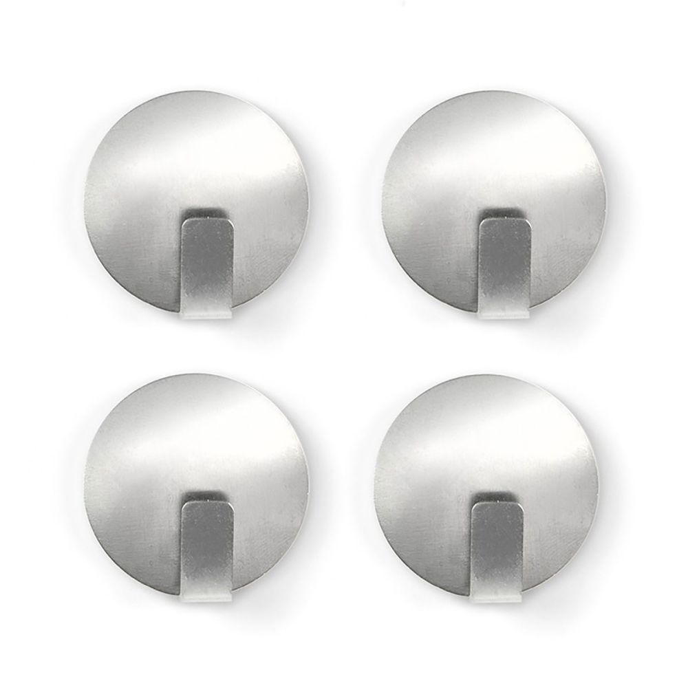 Magnetkrokar silver 4-pack - kylskåpsmagneter