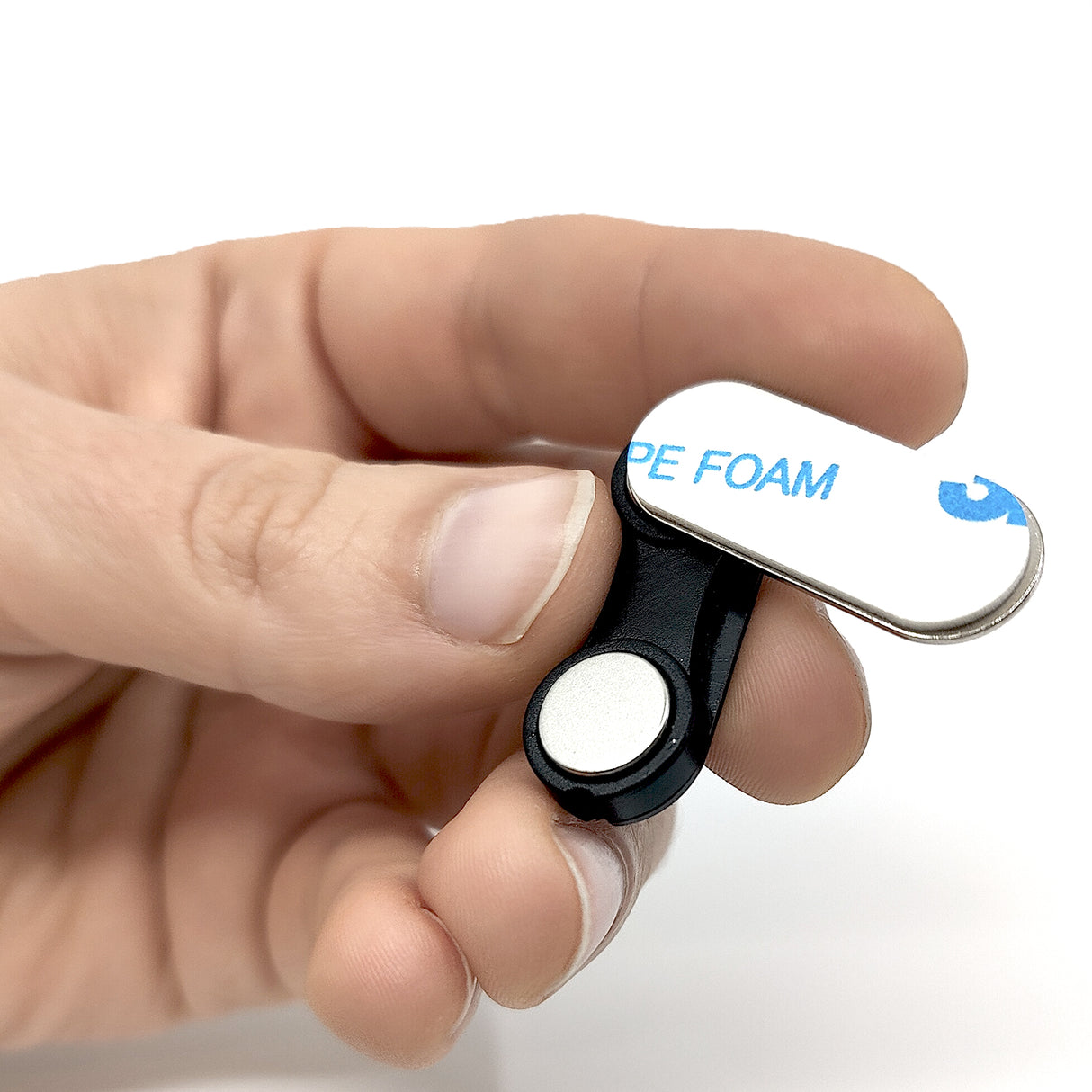 Magnetisk namnbricka m. stålplåt 3,3 cm