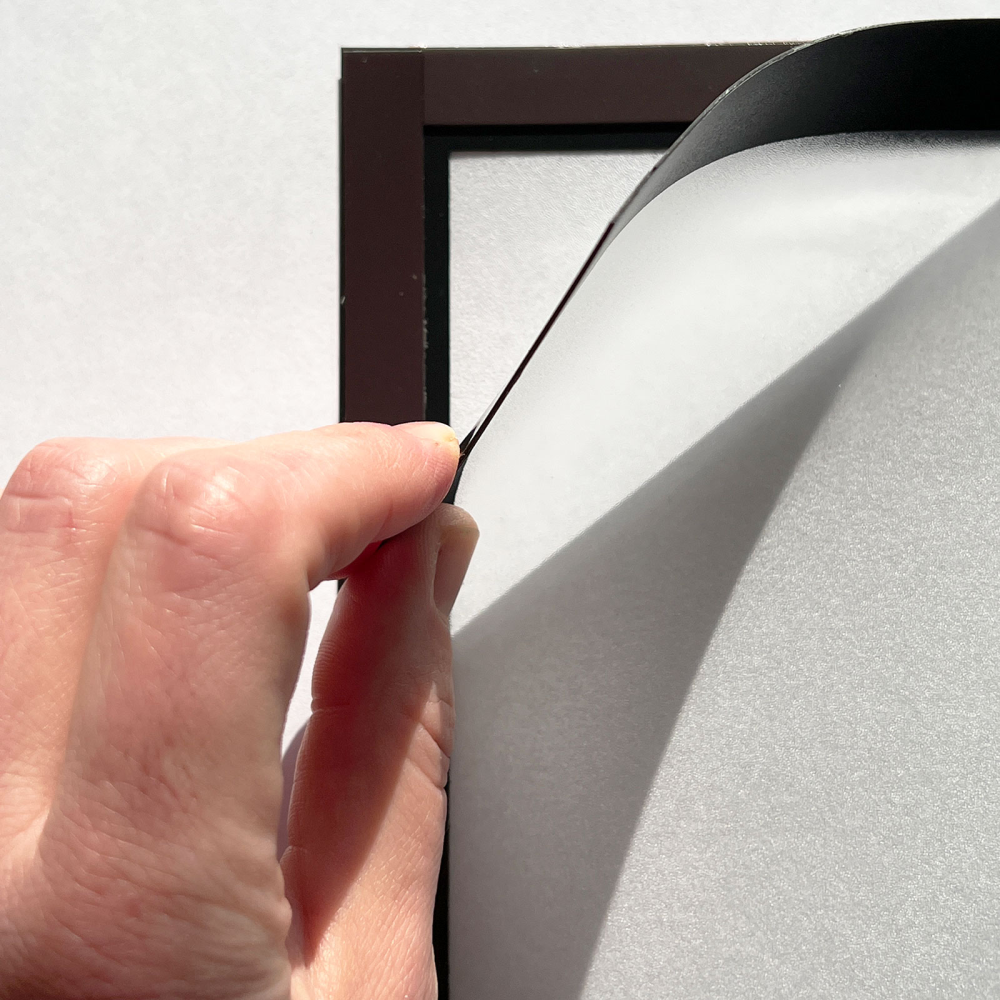 Magnetram fönsterdisplay A5, Svart