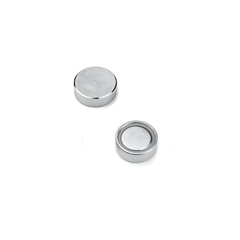 Flat pottmagnet, Ø20 mm - Neodym