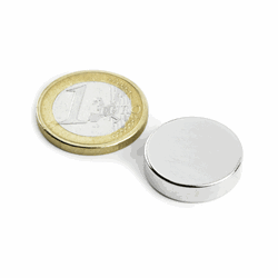 Supermagnet 20x5 mm, Skiva