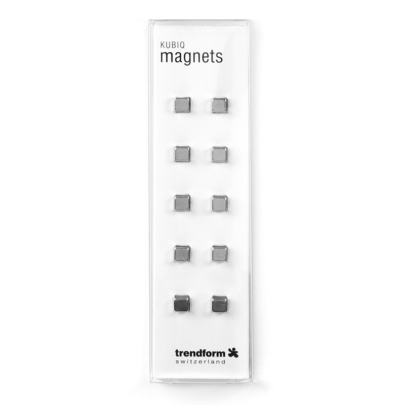 CUBE mini supermagneter 5x5x5 mm, 10-pack silver