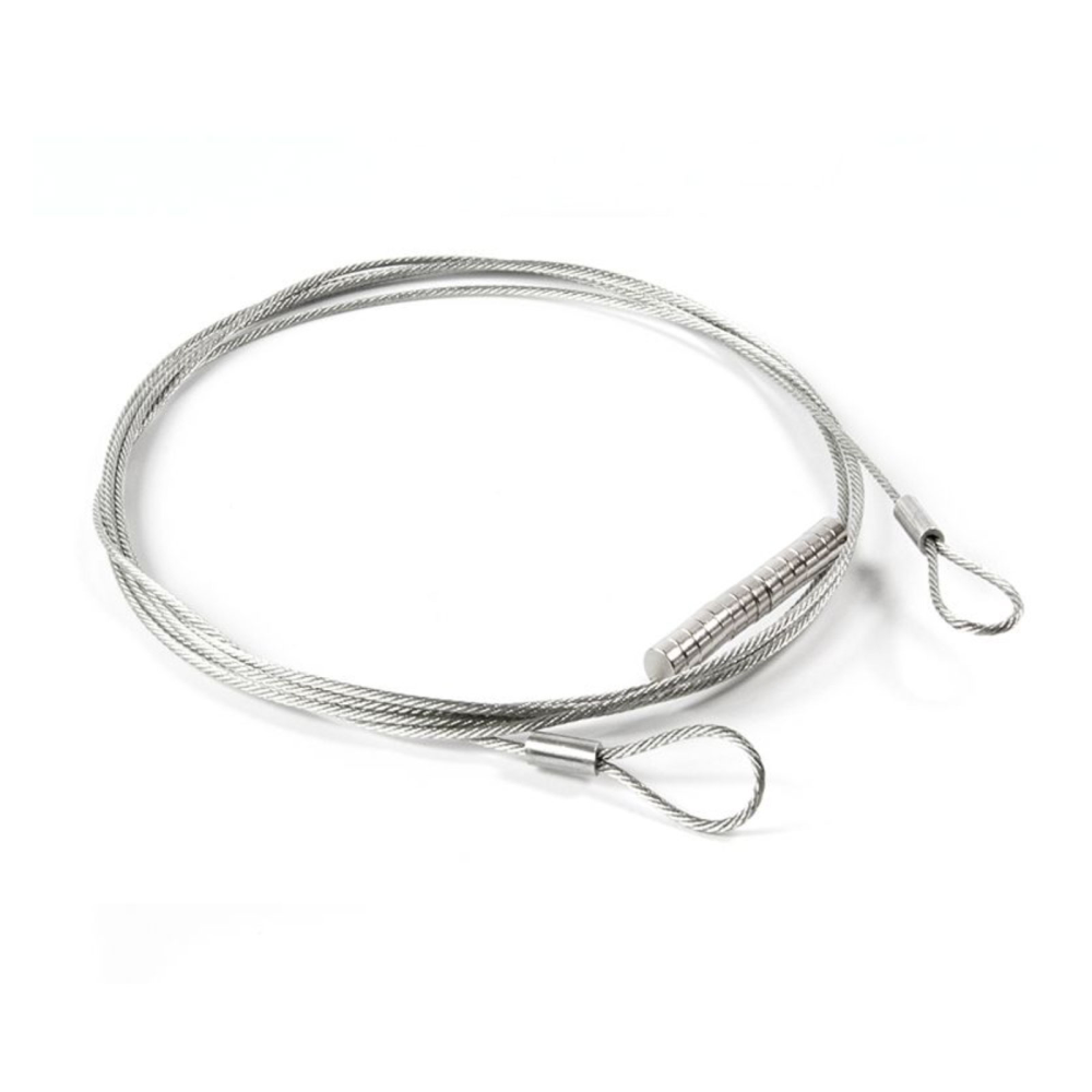 Stålsnöre med 15 magneter 6x3 mm