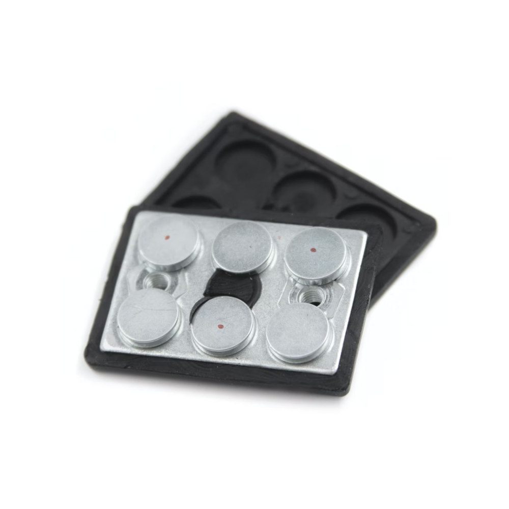 Gummimagnet m. invändig gänga, 43x31 mm (dubbelt)