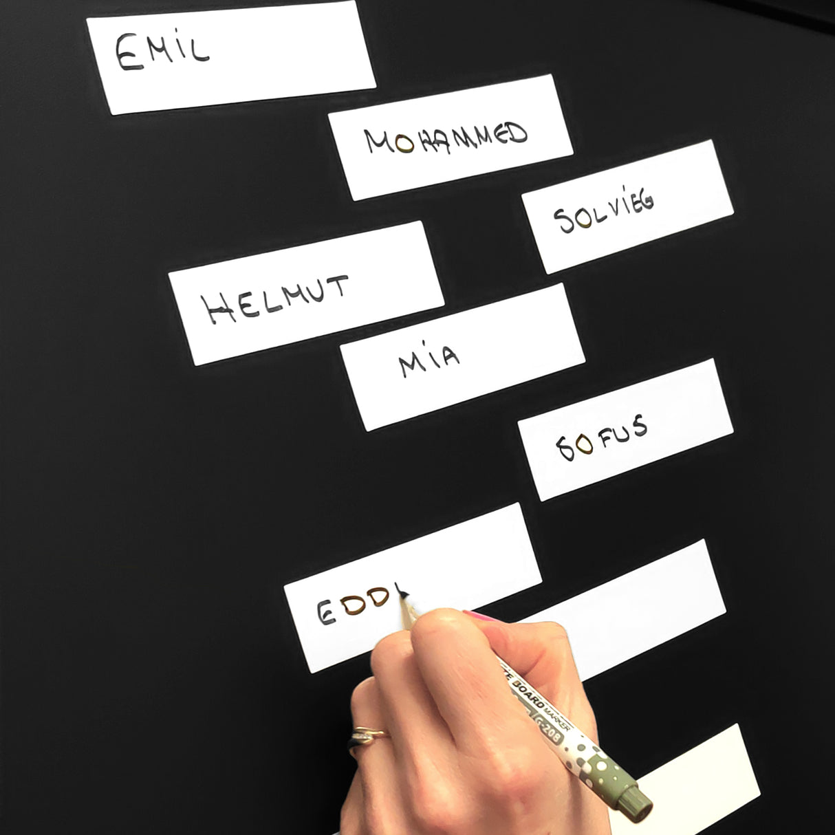 MagNotes 10x3 cm (12 st) - Vit