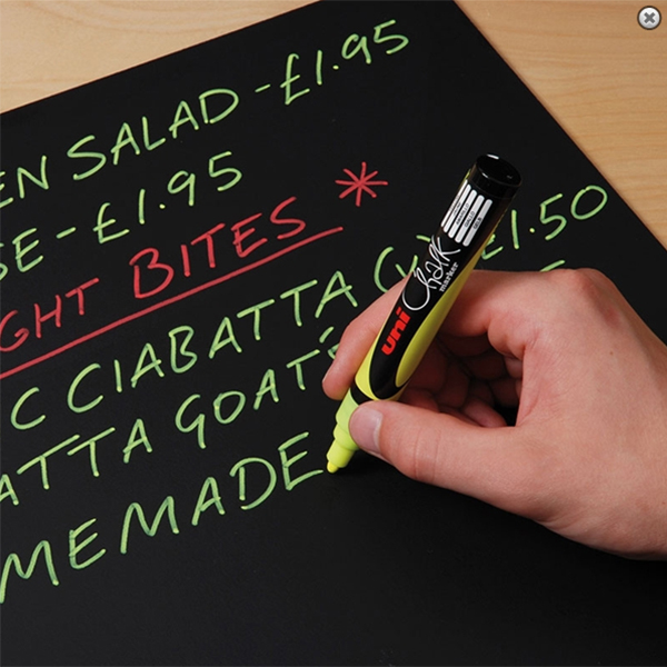 UNI Chalk Marker, Gul XL (8,0 mm)