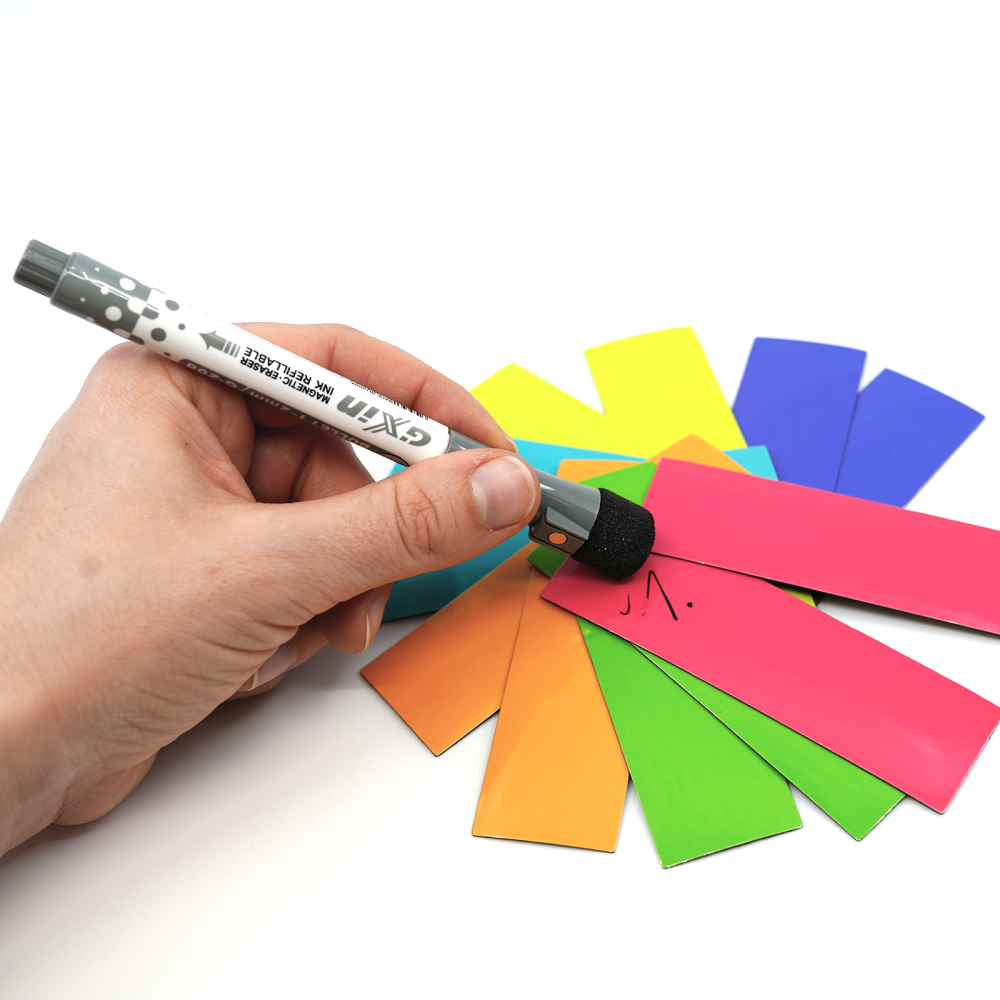 MagNotes 10x3 cm (12 st) inkl. svart boardmarker