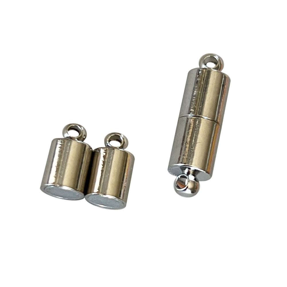 Magnetlås för smycken 20x6 mm, Silver (medium)