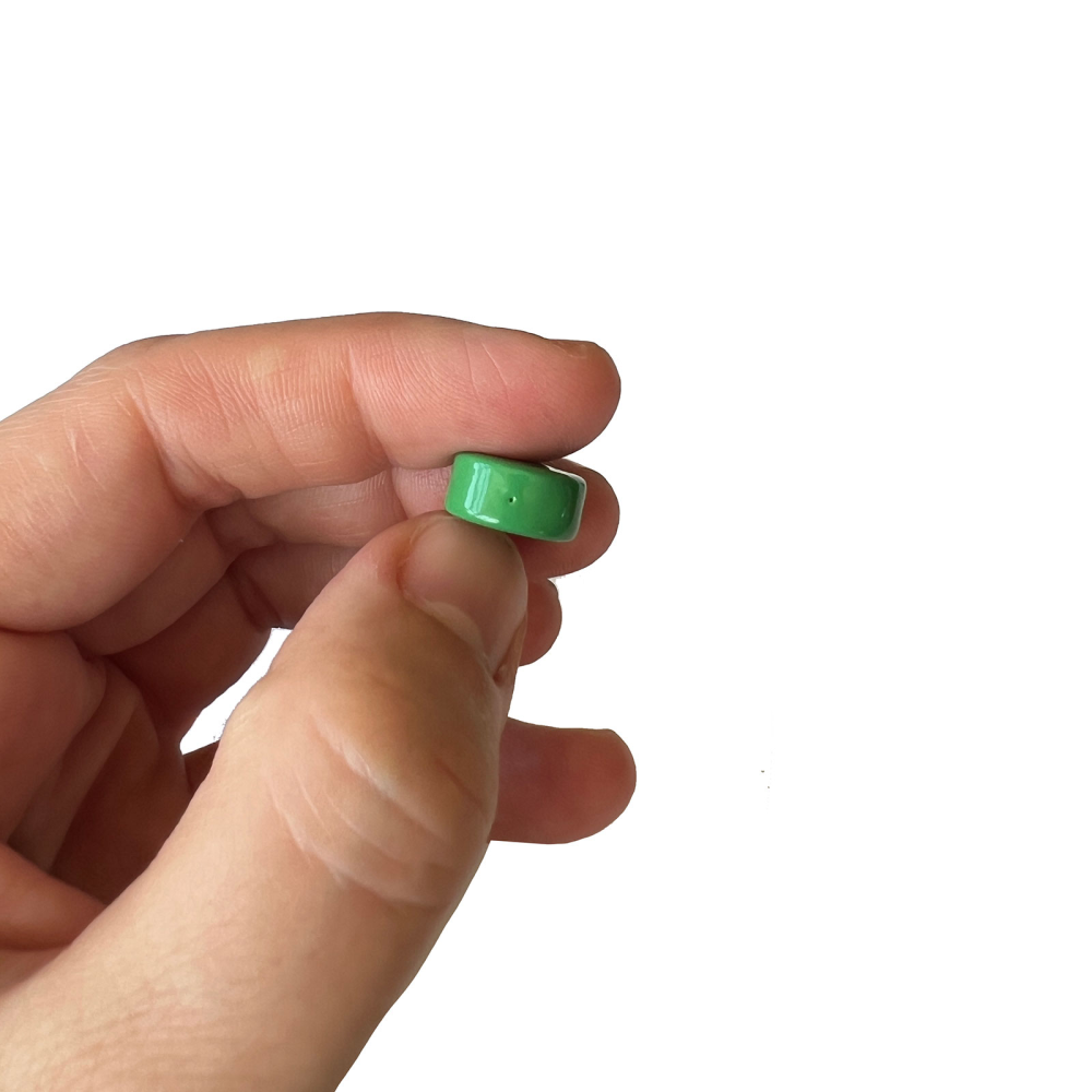 Ferritmagneter m/nylon - 5-pack Grön