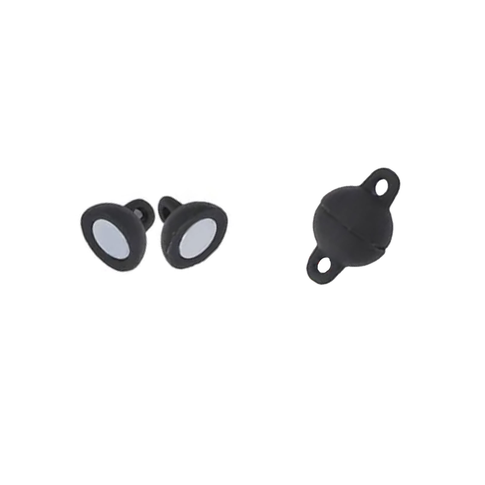 Magnetlås för smycken Ø8 mm, svart (liten)