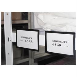 Magnetficka, Svart 9x6 cm