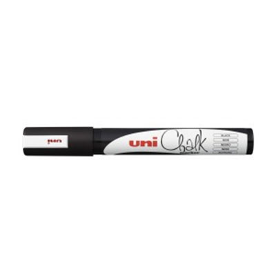 UNI Chalk Marker, svart (1,8 - 2,5 mm)