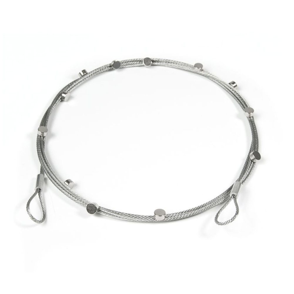 Stålsnöre med 15 magneter 6x3 mm