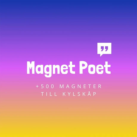 MagnetPoet XL svensk - Kylskåpspoesi (+500 st)