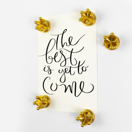 CROWN magneter, 5 st - kylskåpsmagneter