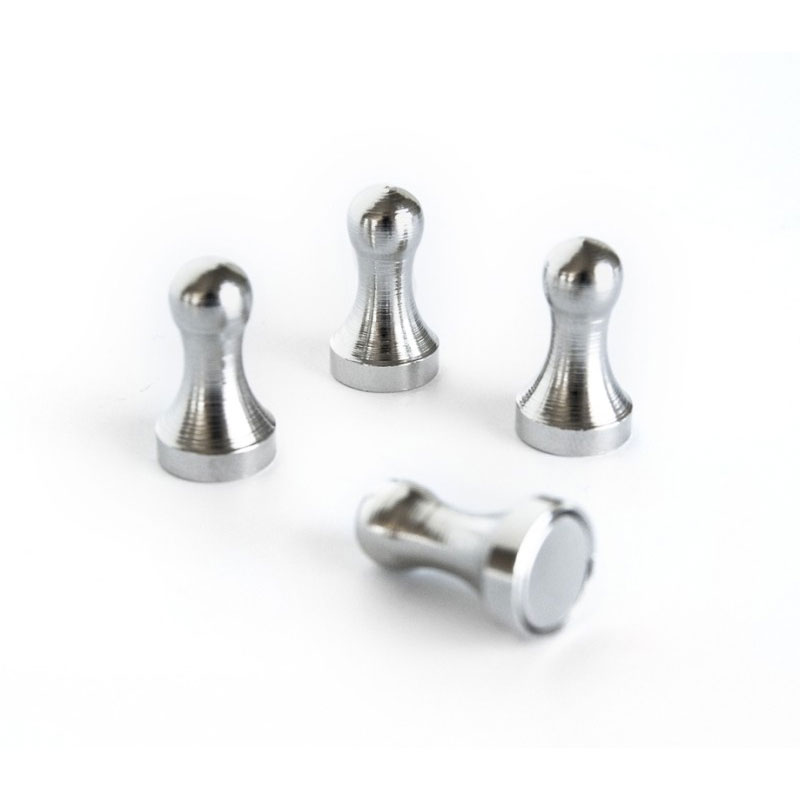 Ludo Kylskåpsmagnet, Metall 21 mm, 4 st
