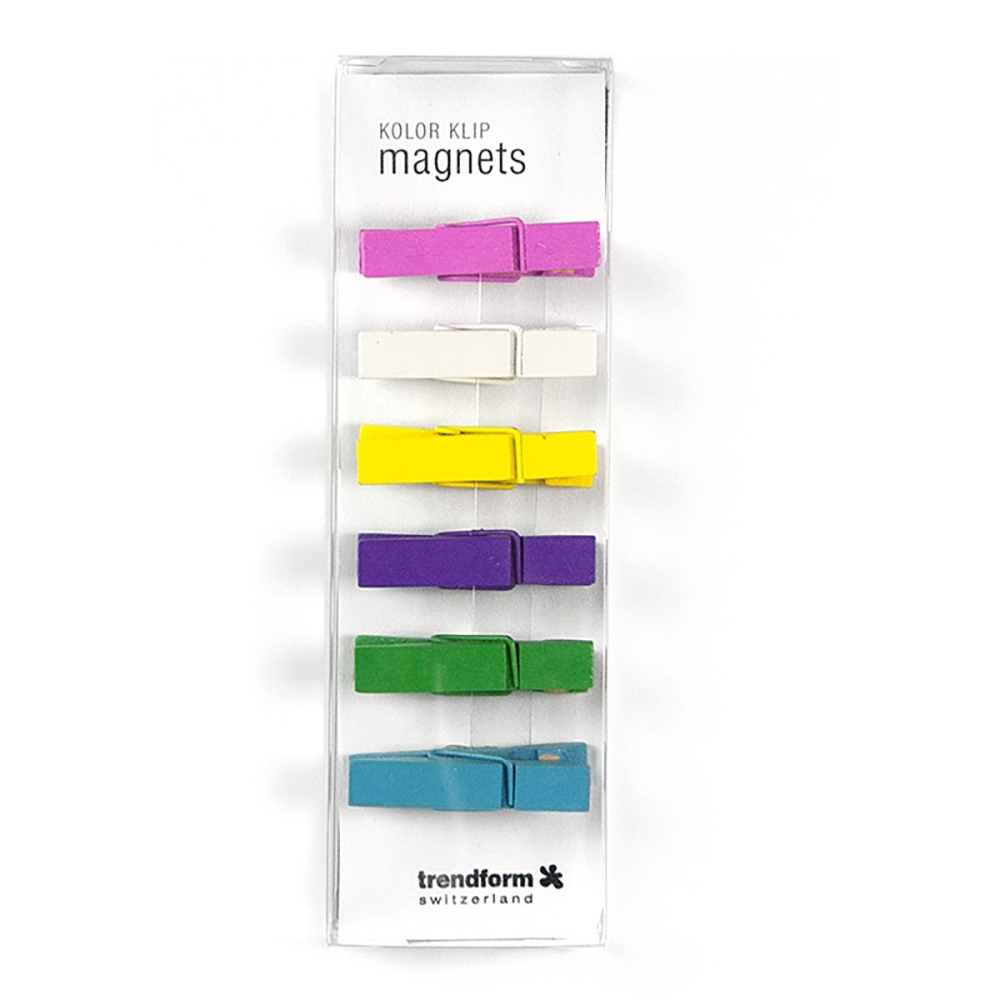 KOLOR magnetiska klämmor mini, 6-pack