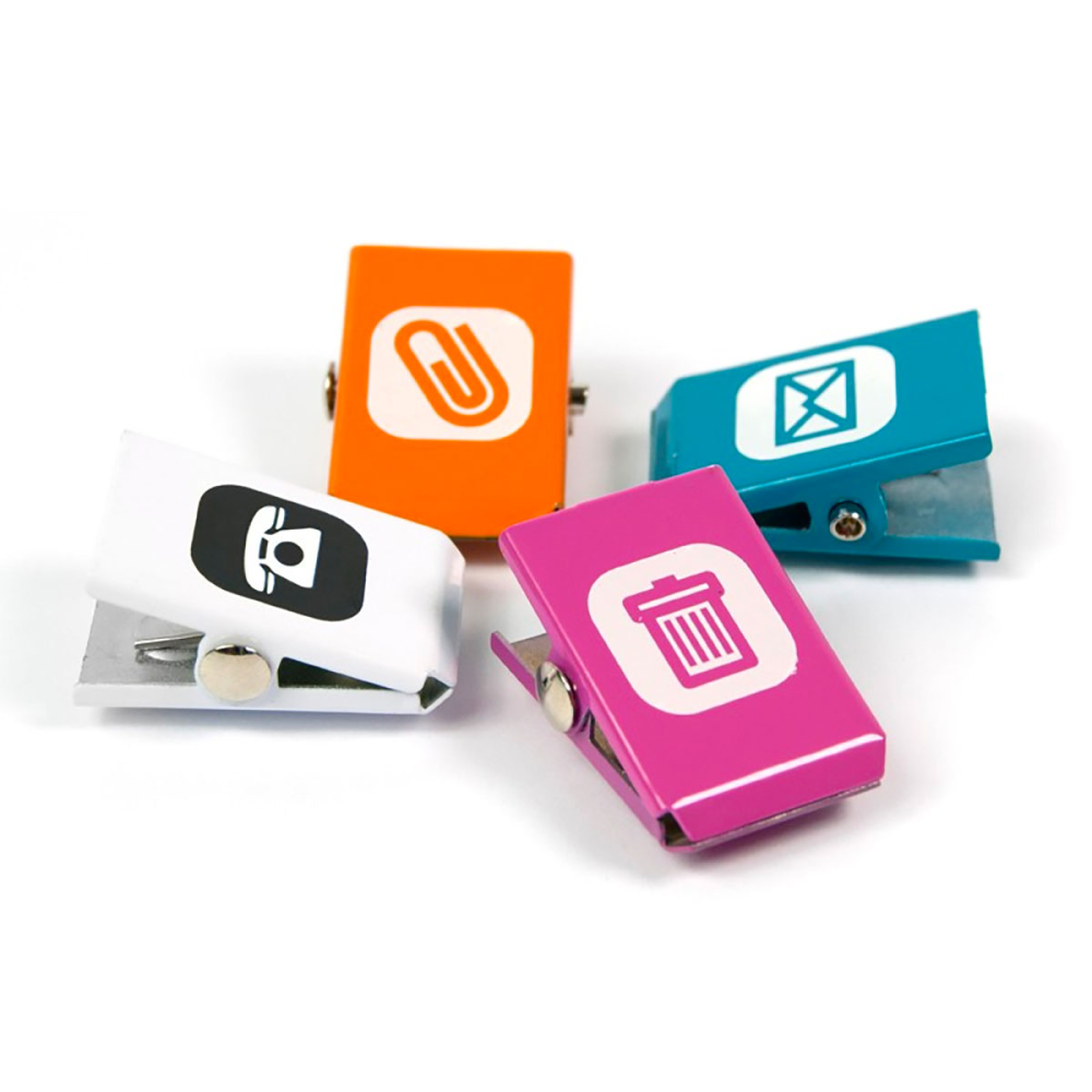 Magnetiska clips OFFICE, 4-pack