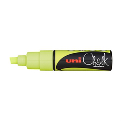 UNI Chalk Marker, Gul XL (8,0 mm)