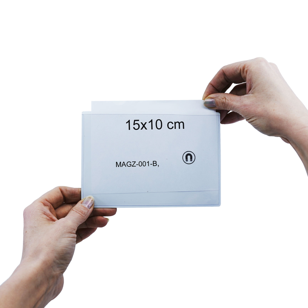 Magnetficka, Vit 15x10 cm liggande