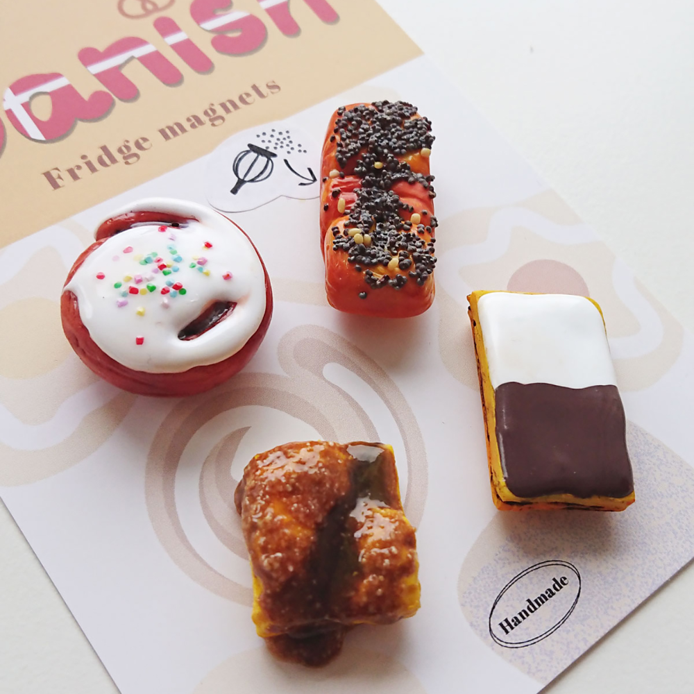 Danska Kakor (VOL. 2) 4 st - kylskåpsmagneter