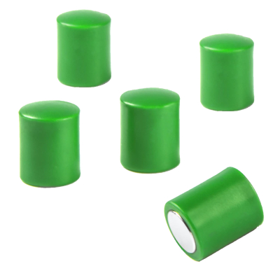 Gröna magneter 5-pack för glastavlor eller vanlig kontorstavla