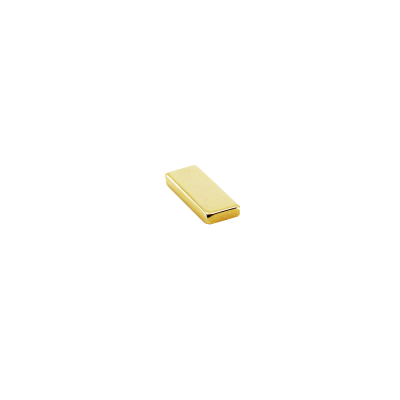 Supermagnet kub 10x4x1 mm. guld