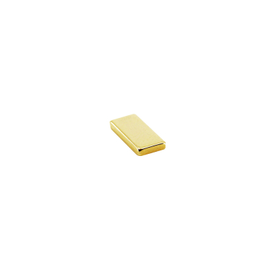 Supermagnet kub 10x5x1 mm. guld