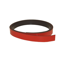 Magnetband röd 10 mm. x 1 meter