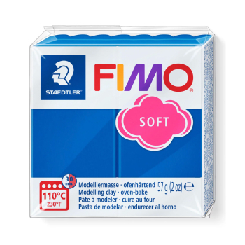Havsblå modellera FIMO soft 57g - mjuk lera för DIY med hela familjen