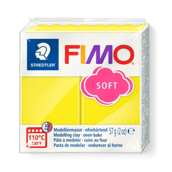 Fimo Soft Lemon kan köpas här hos Magnordic. Förpackning med 57 gram