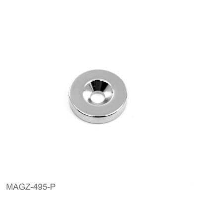 Countersunk magnet, ring 18x4 mm av neodymium med skruvhål