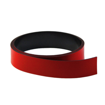 Röd magnetband 20 mm. x 1 meter
