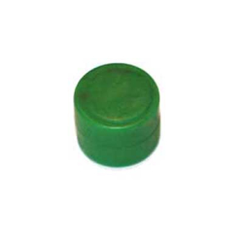 Grön gummimagnet 17x12 mm och styrka 4,3 kg.