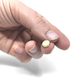 Supermagnet 8x2 mm, Skiva (guld)