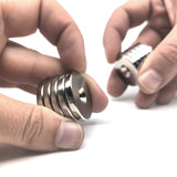 Countersunk Supermagnet, 27x4 mm (N + S) 10-pack