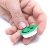 Smileymagnet, grön GLAD - Kraftfulla magneter