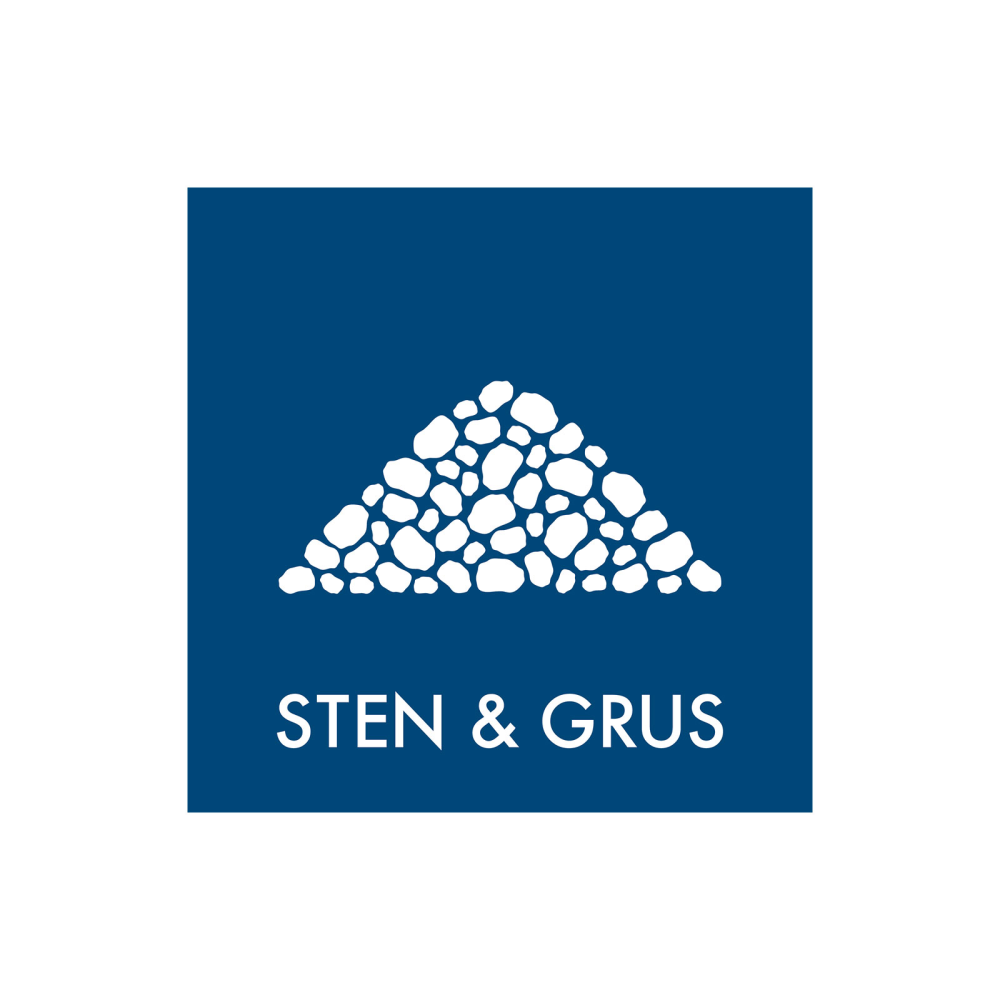 Sopsortering "sten & grus" - magnetskylt 30x30 cm