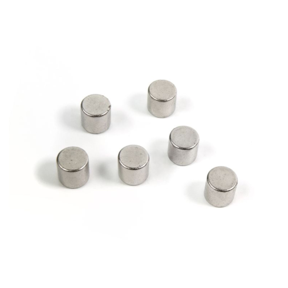 BOLT supermagneter 8x8 mm, 6 st silver