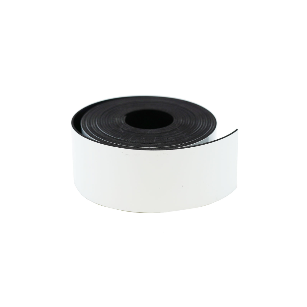 Magnetband m/skrivbar yta, 30 mm (3 meter) - Vit