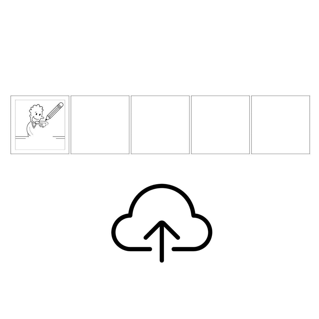 Magnetisk piktogram-paket (4,8 cm) - Designa själv 5-pack