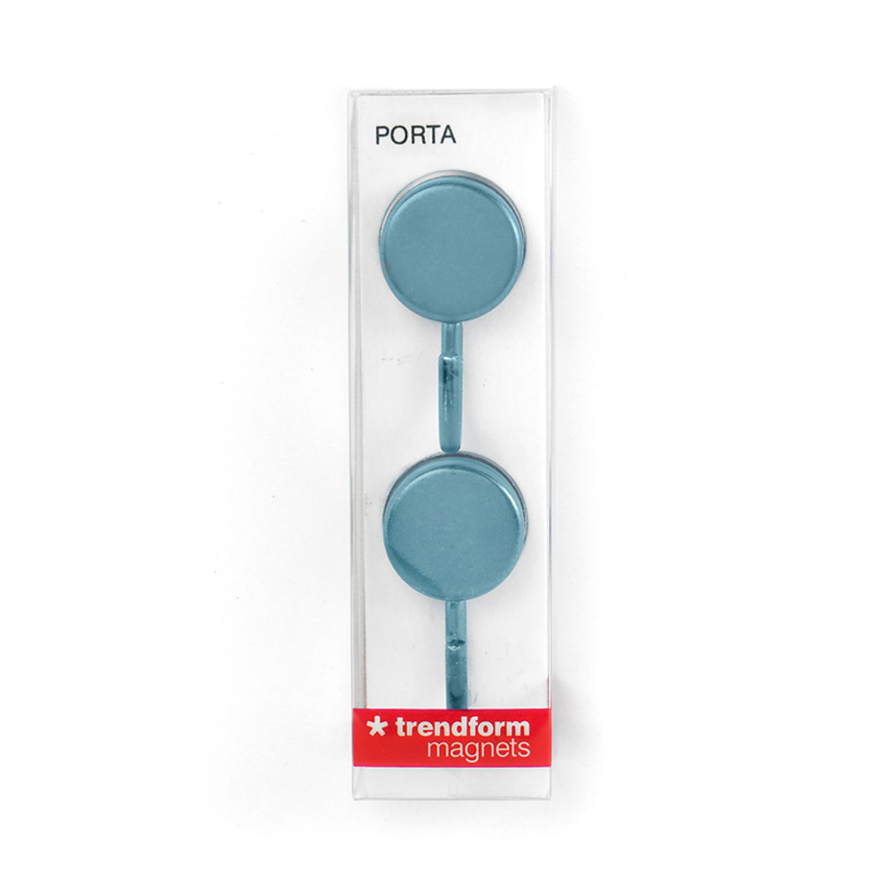PORTA magnetkrokar SKYBLUE, Metall 2 st