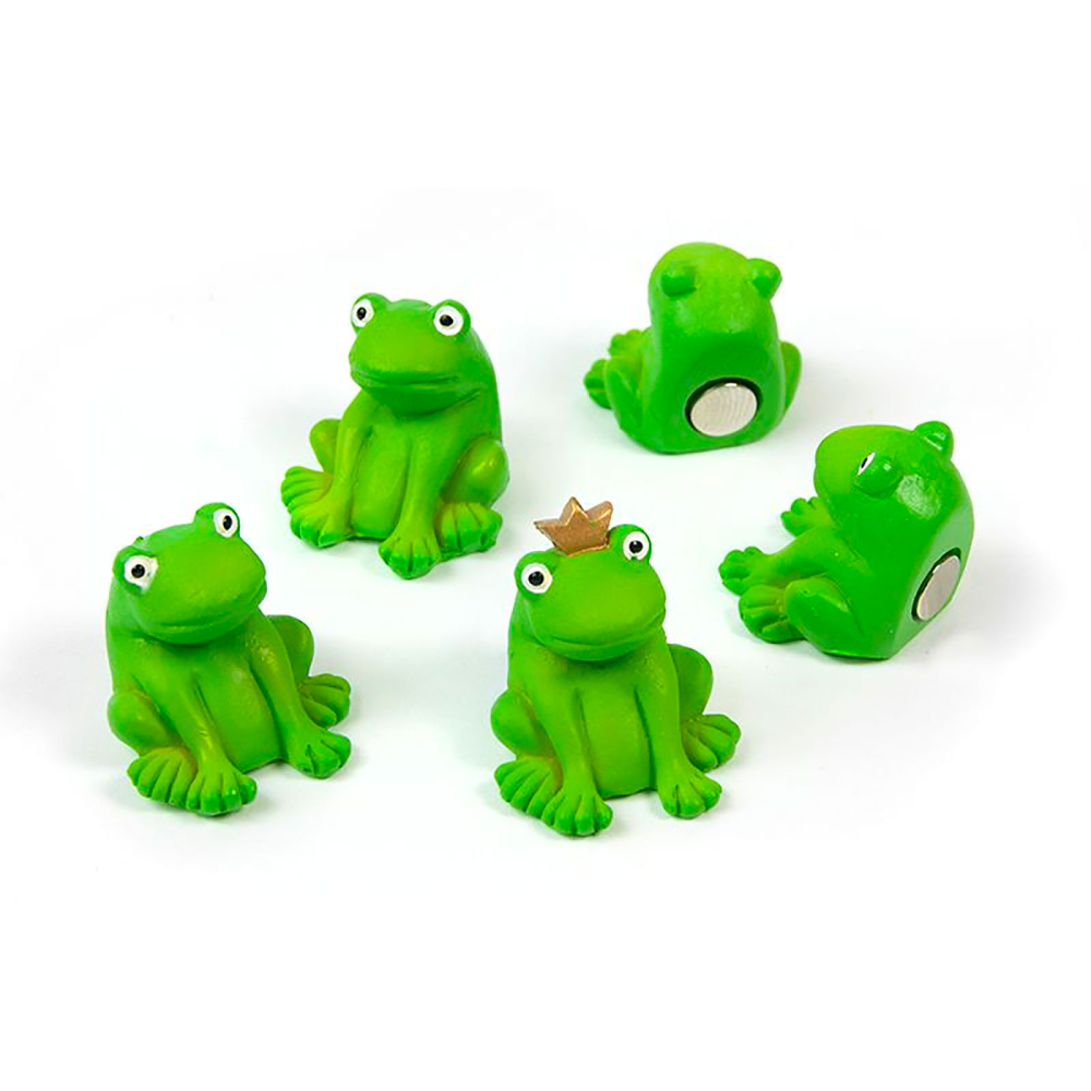 FROG magneter, 5 st - kylskåpsmagneter