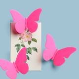 FJÄRILAR pink, 3 st - kylskåpsmagneter