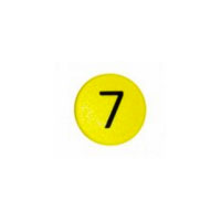 Stark symbolmagnet, gul rund (7)