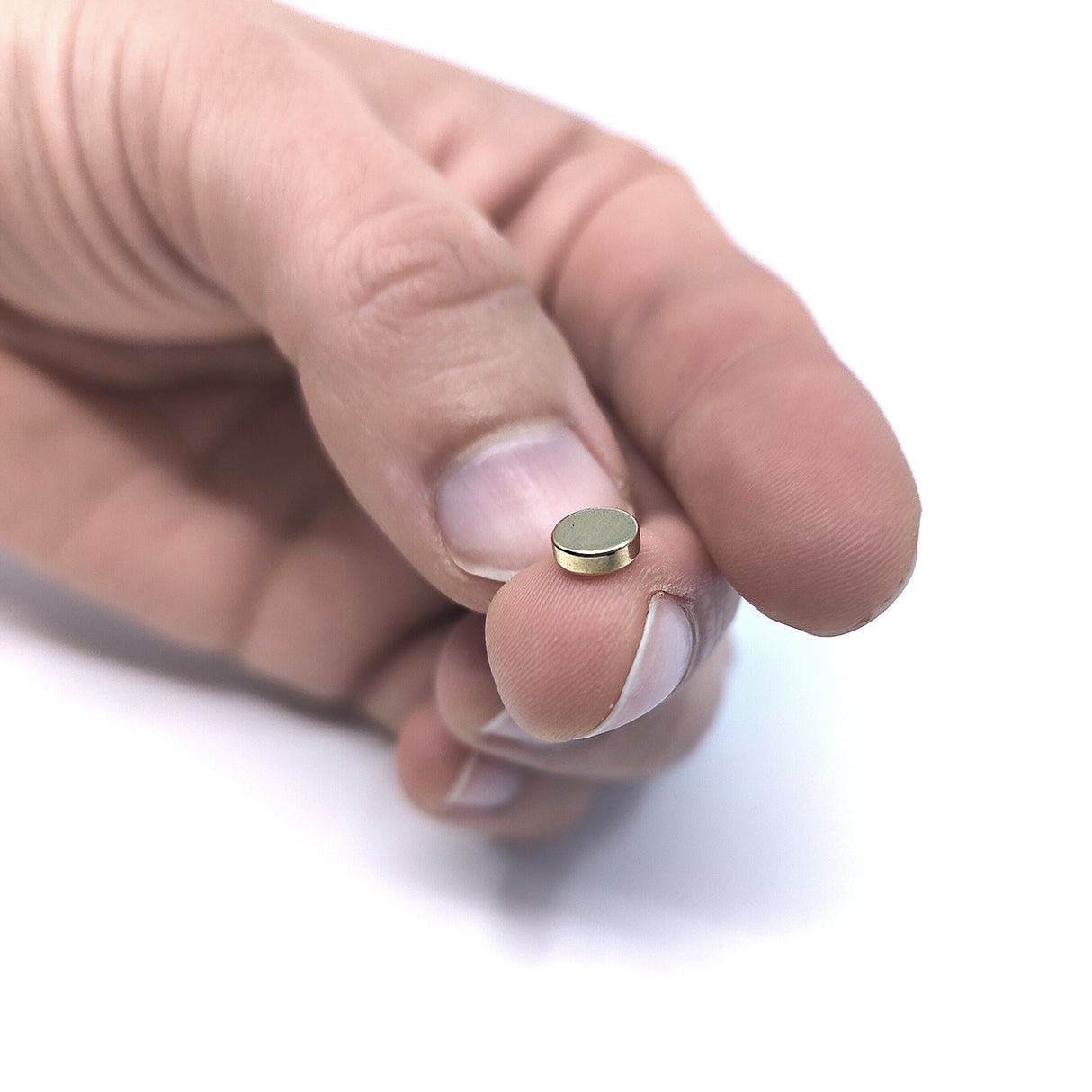 Supermagnet 6x2 mm, Skiva (guld)