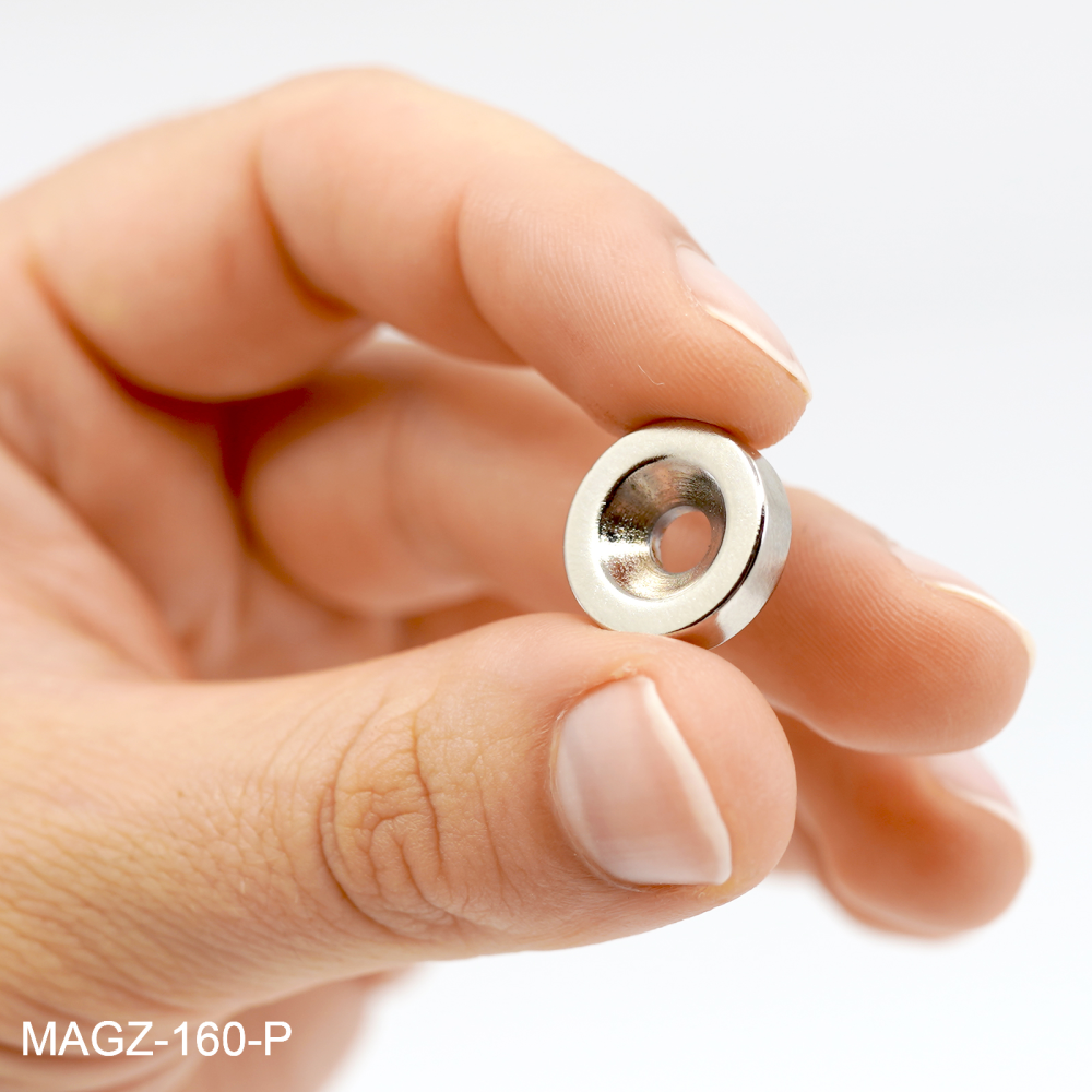 Countersunk Supermagnet, Ring 12x4 mm