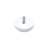 Gummimagnet (vit) m. utvändig gänga, Ø31 mm
