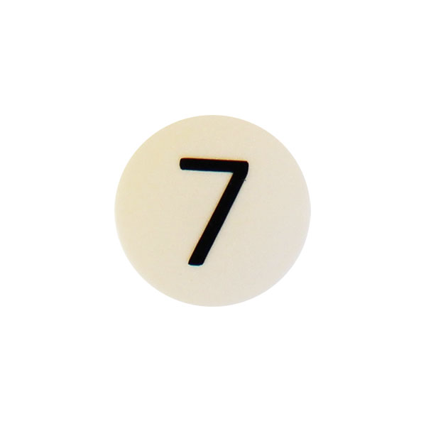 Stark symbolmagnet, vit rund (7)