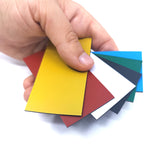 Magnet för lagerhyllor, Vit 8x4 cm.